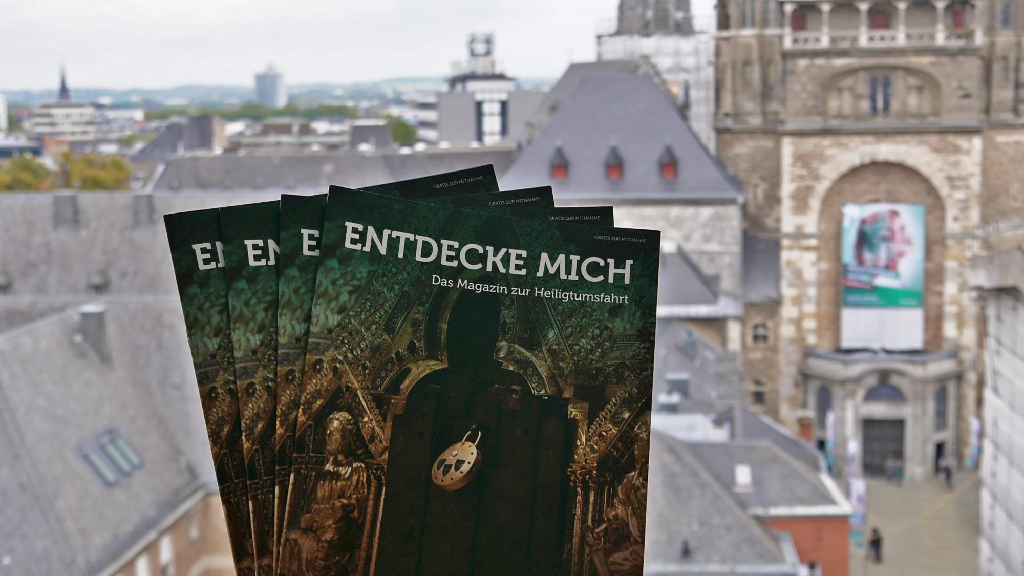 Ein ganzes Magazin rund um die Heiligtumsfahrt Aachen: „Entdecke mich“- lautet der Titel.