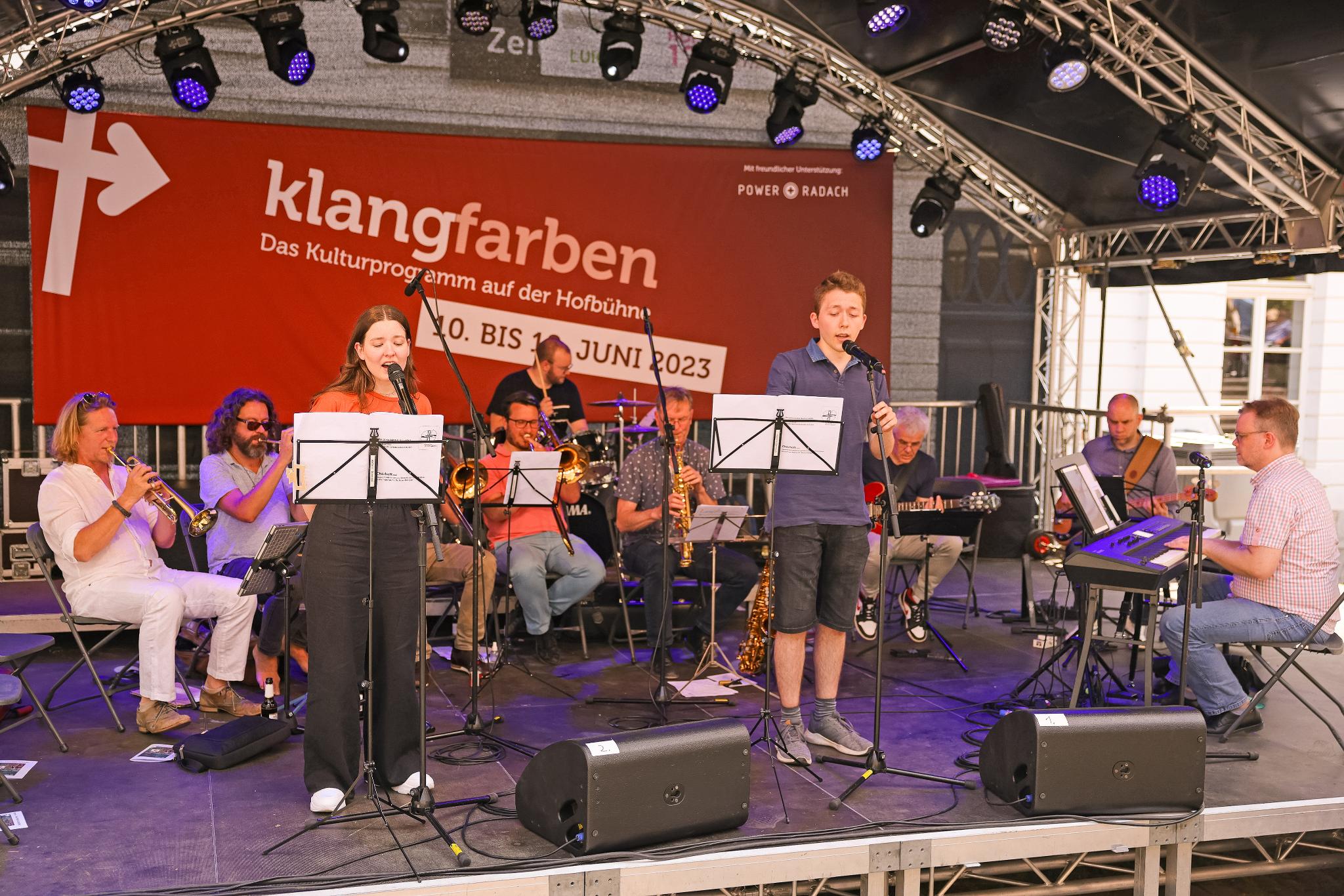 Heiligtumsfahrt 2023: Pius-X-Band, Hofbühne